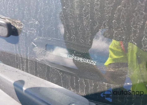 2017 Honda Civic Ex from USA, damaged, VIN 19XFC2F83HE030252